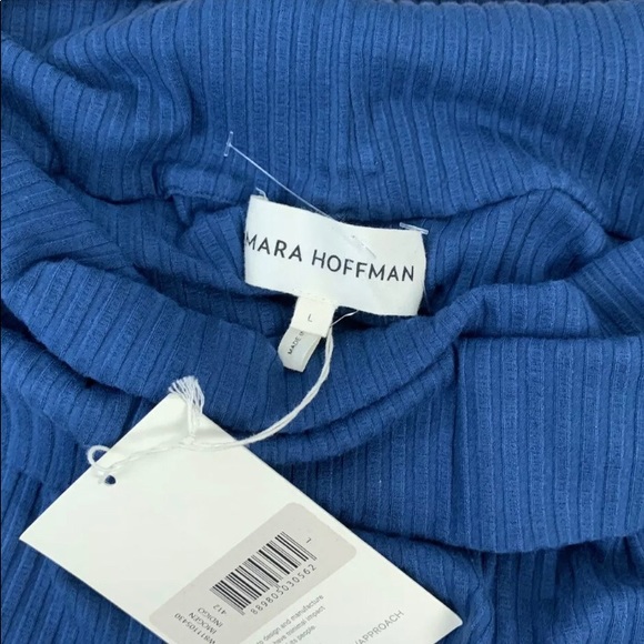 NWT! SPRING SPECIAL!!! Mara Hoffman Imogen Indigo Midi Dress XL - Picture 5 of 7